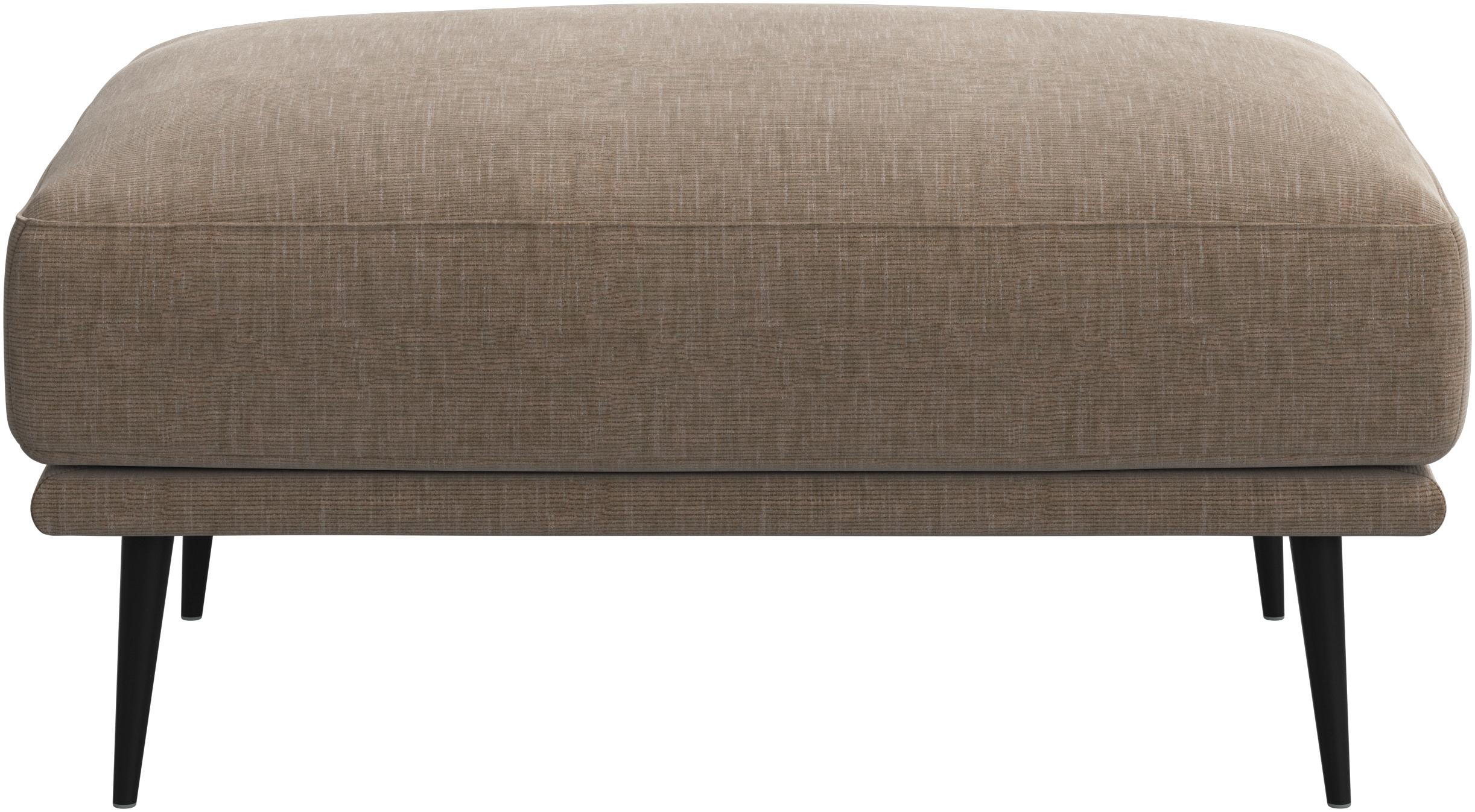 BoConcept Carlton ottoman - matte black structure lacquered, 7½